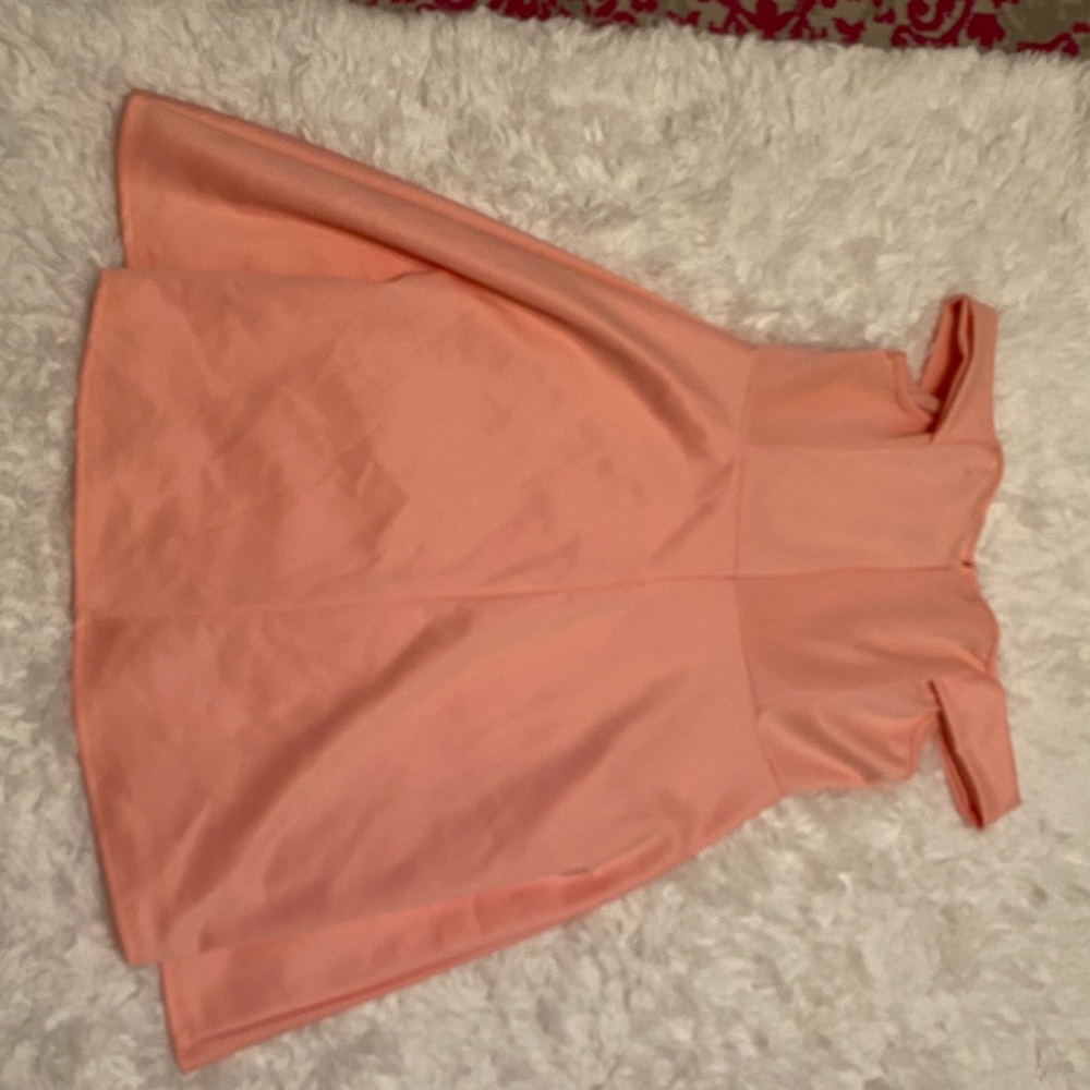 Perfectly Priscilla off the shoulder pink dress - Picture 2 of 6